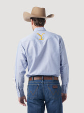 Wrangler x Yellowstone Men's Chambray Western Snap Shirt