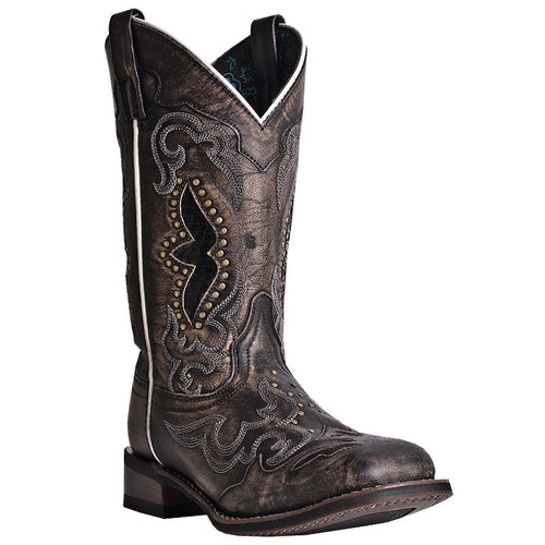Pard's Western Shop Women's Laredo Black/Tan Spellbound Boots