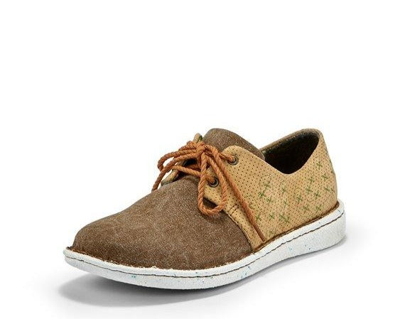 Pard's Western Shop Justin Tan/Khaki Cac-tie Casual Shoes for Women