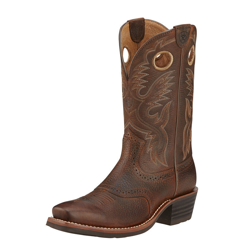 Pard's Western Shop Ariat Brown Oiled Rowdy Heritage Roughstock Western Boots for Men