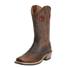 Pard's Western Shop Ariat Brown Heritage Roughstock Wide Square Toe Western Boots for Men
