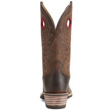 Ariat Brown Heritage Roughstock Wide Square Toe Western Boots for Men