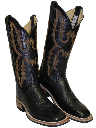 Pard's Western Shop Rod Patrick Black Smooth Ostrich Boots with EverSole