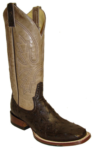 Pard's Western Shop Rod Patrick Nicotine Full Quill Ostrich Boots