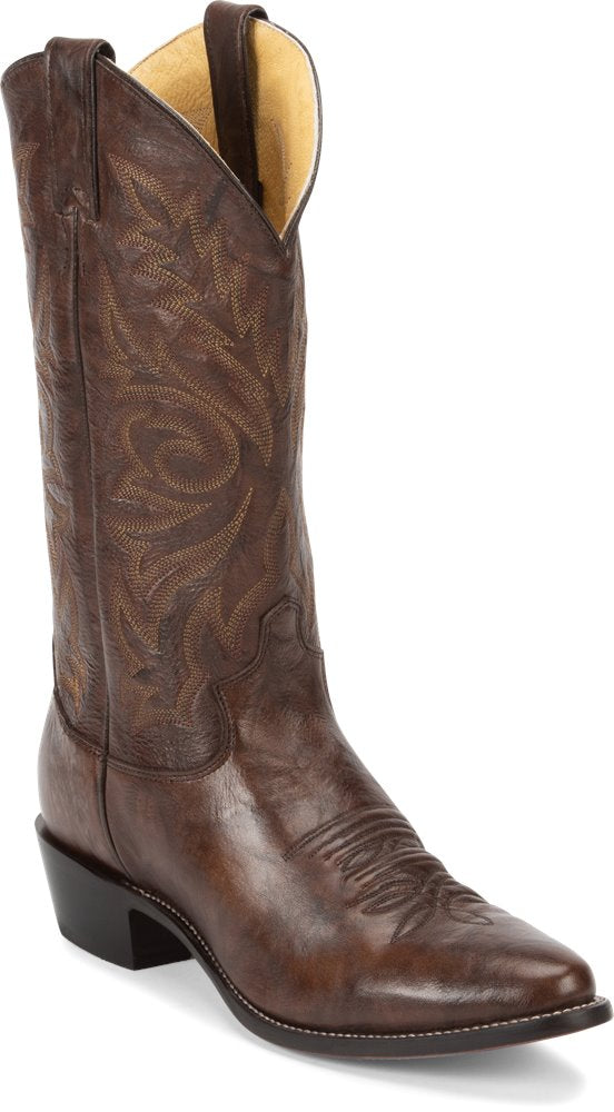 Pard's Western Shop Justin Buck Dark Brown Western Boots for Men