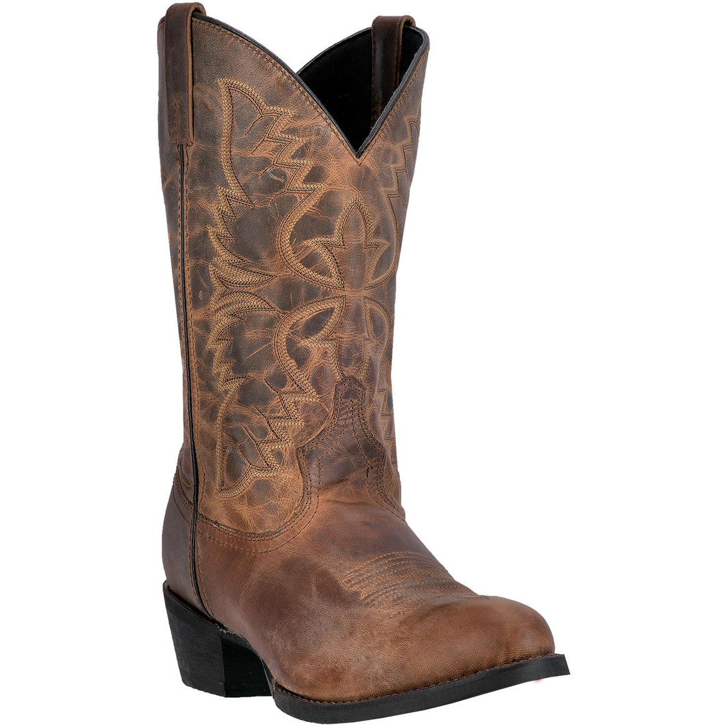 Pard's Western Shop Laredo Distressed Tan Birchwood Boots for Men