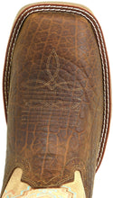 Double H Brown Buffalo Print Square Toe Roper Boots