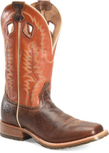 Pard's Western Shop Double H Brown Casino Wide Square Toe Roper Boots for Men