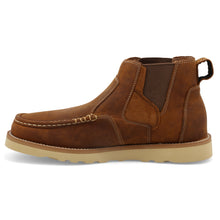 Twisted X Men's 4" Brown Chelsea Wedge Sole Slip-On Boot