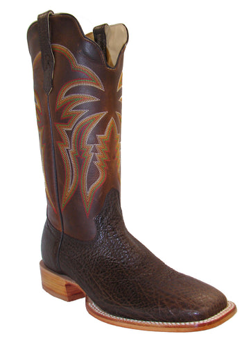 Pard's Western Shop R.Watson Mocha Brown Bullhide Boots for Men
