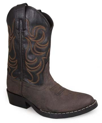 Pard's Western Shop Brown/Black Monterey Western Boots for Kids from Smoky Mountain Boots