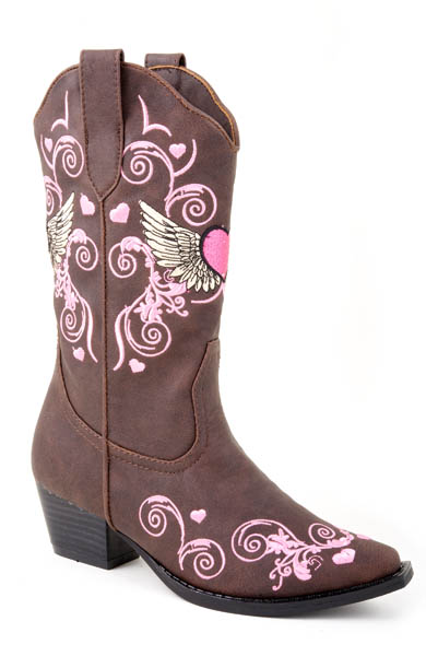 Pard's Western Shop Flying Heart Boots for Girls from Roper Footwear