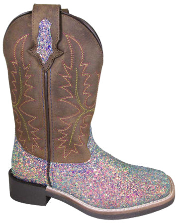 Pard's Western Shop Pastel Ariel Glitter Boots for Kids from Smoky Mountain Boots