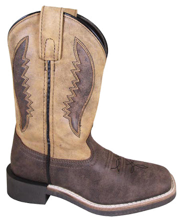 Pard's Western Shop Brown Ranger Square Toe Boots for Kids from Smoky Mountain Boots
