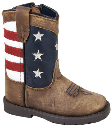 Pard's Western Shop Stars and Stripes Boots for Toddlers from Smoky Mountain Boots