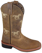 Pard's Western Shop Distressed Brown Square Toe Rancher Boots for Kids from Smoky Mountain Boots
