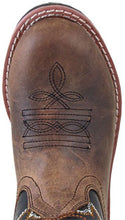 Distressed Brown Round Toe Buffalo Boots for Kids from Smoky Mountain Boots