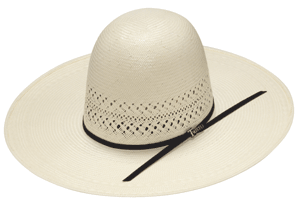 Pard's Western Shop Twister Natural Open Crown Shantung Straw Hat