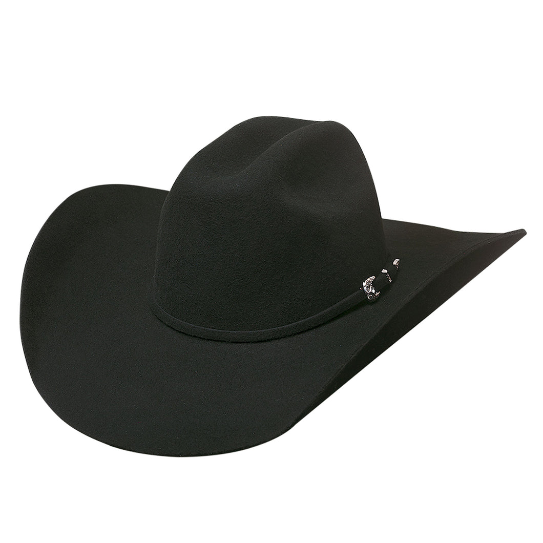 Pard's Western Shop Bullhide Hats Black 4X Broken Horn Felt Hat from the Rodeo Round Up Collection