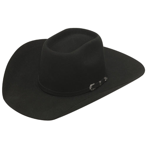 Pard's Western Shop Twister Black 5X Australian Wool Blend Felt Western Hat