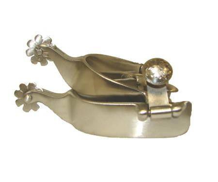 Brushed Stainless Steel Performance Roping Spur