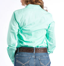Cinch Solid Mint Green Blouse for Women