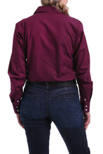 Cinch Solid Burgundy Blouse for Women
