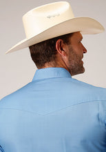 Roper Men's Solid Light Blue Western Snap Shirt