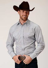 Pard's Western Shop Men's Blue and White Pinstripe Western Snap Shirt from Roper Apparel