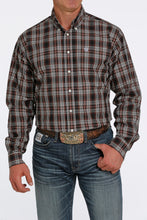 Pard's Western Shop Cinch Men's Brown Plaid Button-Down Shirt