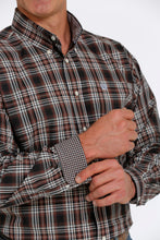 Cinch Men's Brown Plaid Button-Down Shirt