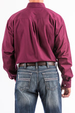 Men's Cinch Solid Burgundy Shirt
