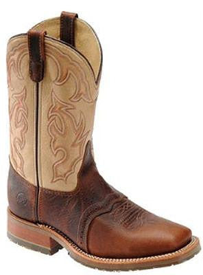 Pard's Western Shop Double H Briar Bison Boot with Taupe Tops