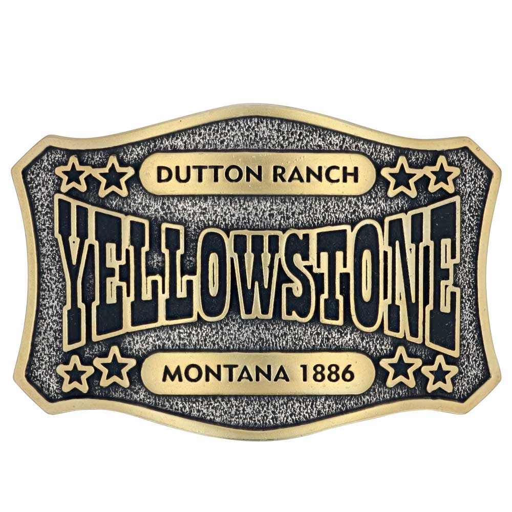Pard's Western Shop The Y Yellowstone Star Attitude Buckle from Montana Silversmiths