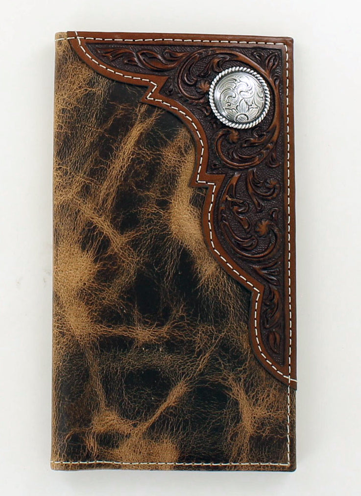 Pard's Western Shop Ariat Distressed/Tooled Rodeo Wallet
