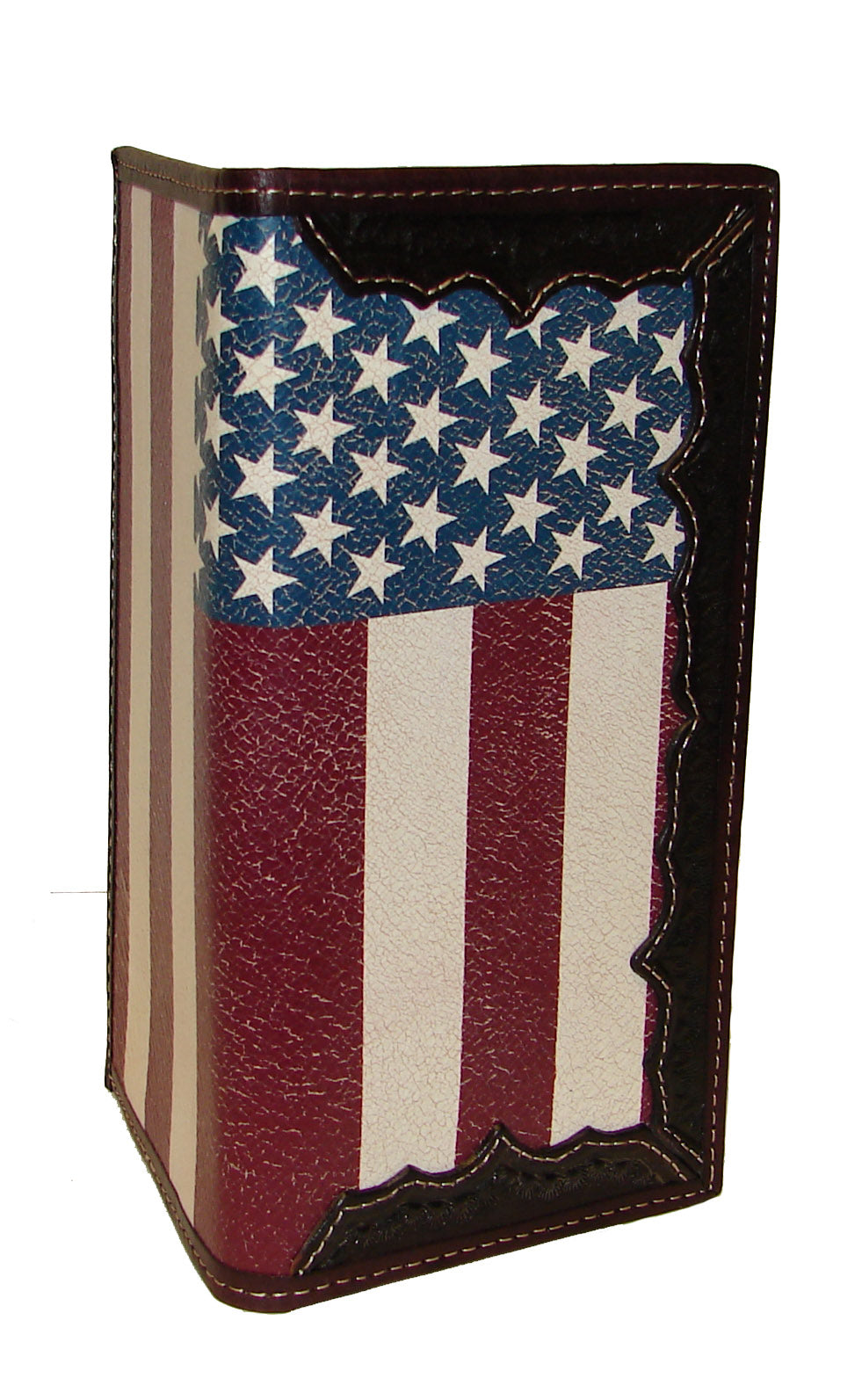 Pard's Western Shop Distressed USA Flag Rodeo Wallet