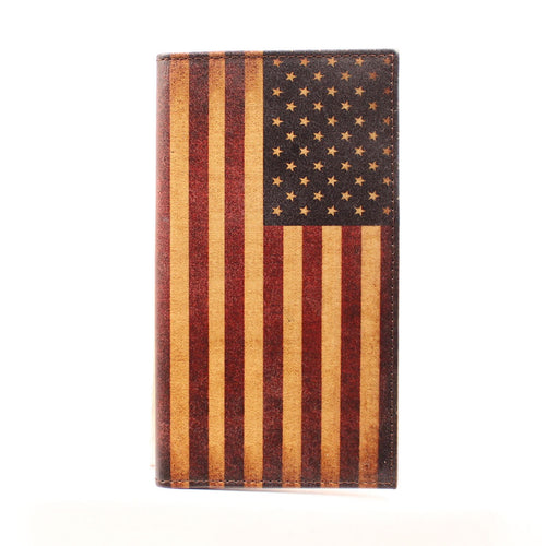 Pard's Western Shop Nocona Vintage Flag Rodeo/Checkbook Wallet