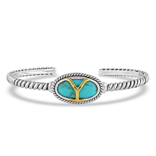 Pard's Western Shop Yellowstone Turquoise Bracelet from Montana Silversmiths
