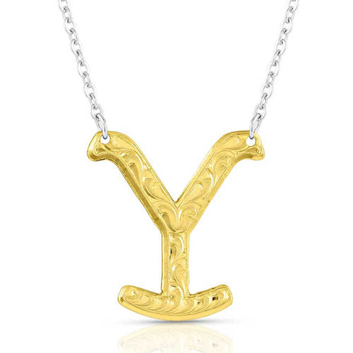 Pard's Western Shop Montana Silversmiths The Y Yellowstone Brand Necklace for Women