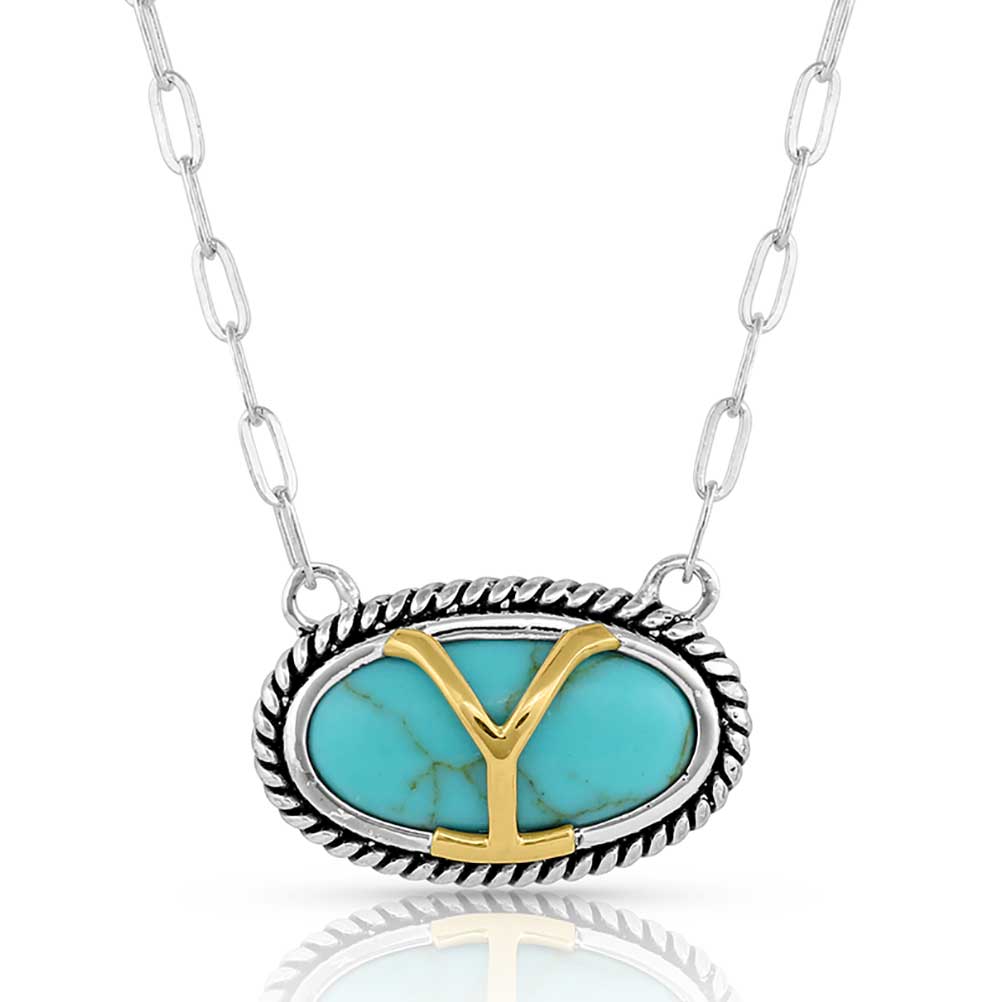 Pard's Western Shop Yellowstone Turquoise Necklace from Montana Silversmiths