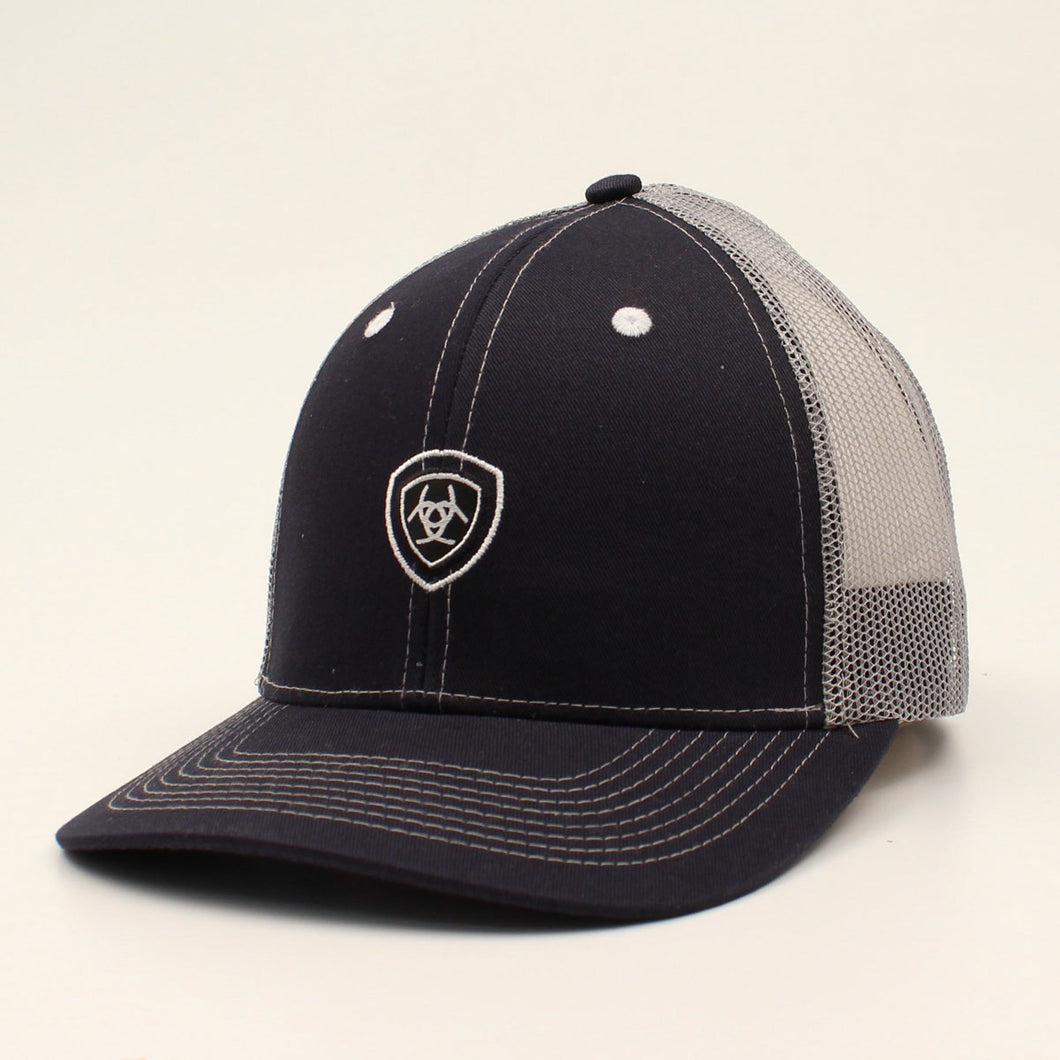 Pard's Western Shop Men's Navy Ariat Shield Logo Ballcap