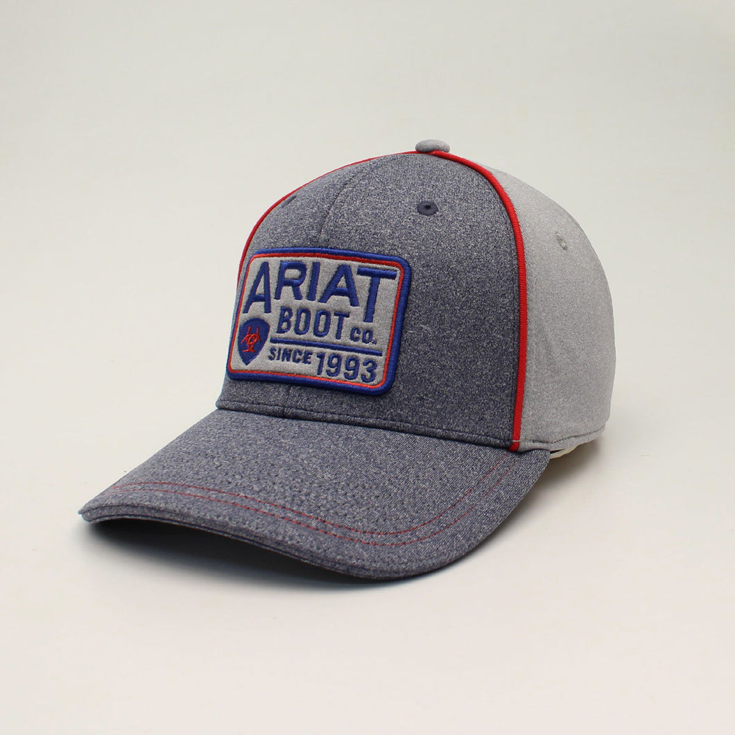 Pard's Western Shop Ariat Men's Denim/Grey Boot Logo Ballcap