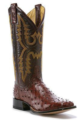 Pard's Western Shop Rod Patrick Cowboy Classic Almond Full Quill Ostrich Boots