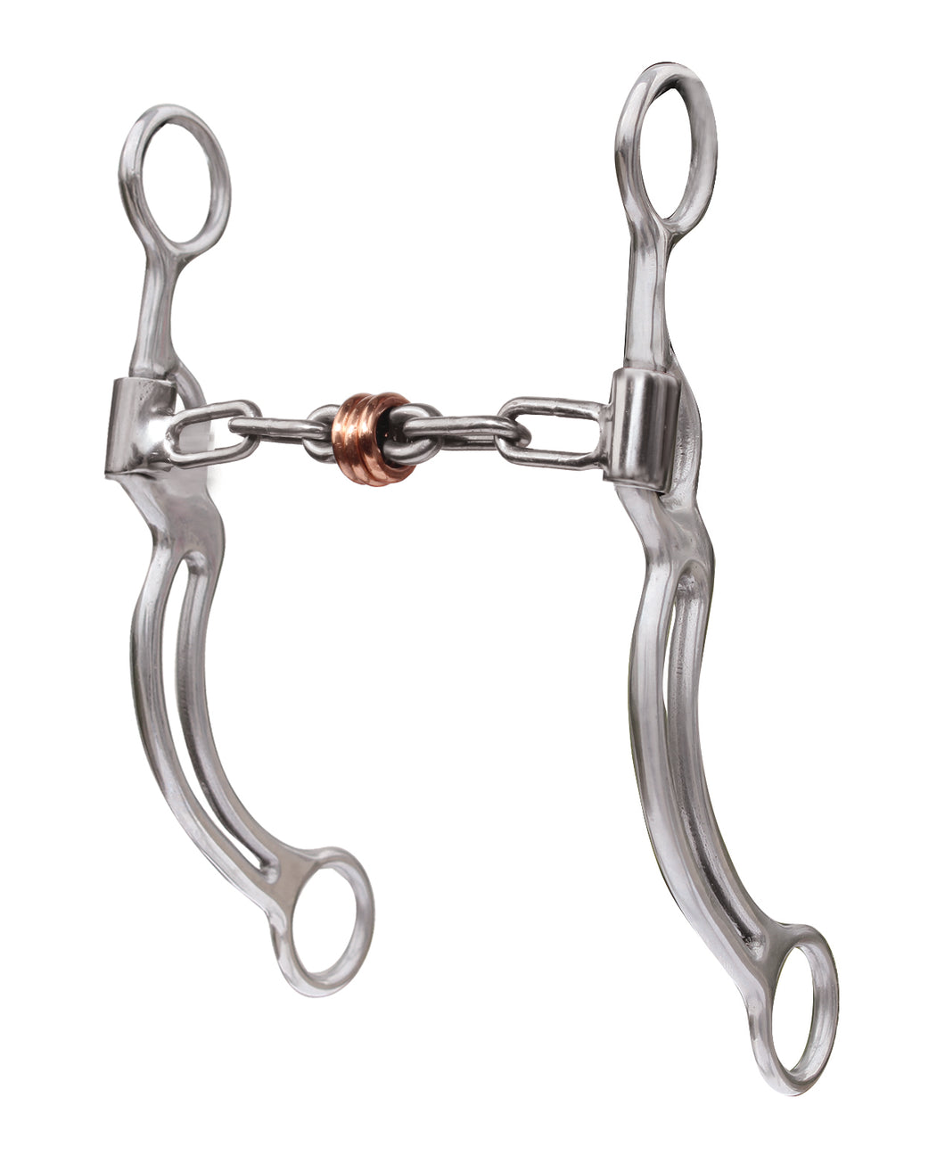 Pard's Western Shop Professional's Choice Skinny Chain Snaffle with Copper Rollers and 8